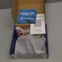 High Pressure Shower Head - Anti-Clogging Silicone Nozzles - 2.5 GPM Removable Restrictor - Easy to Clean Adjustable Replacement - easy to install with Plumbers Tape - 6 Inch - Matte Black Finish