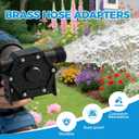 FIDISP Drill Pump for Water 750 GPH, Drill Powered Transfer Pump 12Pcs Kit with 4 Brass Adapters,Water Hose, Oil Hose and Adapter, for Water, Gasoline, Garden, Rain Barrels and Fluid Transfer