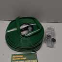 Jin&Bao Sprinkler Hose with Holes 50FT, Heavy Duty Watering Garden Hose, High-Efficiency Sprinklers System for Lawn and Garden with Staples