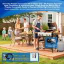 Natural Gas to Propane Conversion Kit for Weber Genesis/Weber Spirit Series Grills,for Genesis/Genesis II/Spirit/Spirit II Models-5FT Regulator Hose for Weber Grills,26 Orifices,3/8"Fittings,Tools.