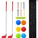 2 Pack 36" Backyard Golf Clubs Oversize Head Steel with 6 Balls & Carry Bag | Oversized 5"x3.5" head；36'' Lightweight Shaft for Adults；Durable steel