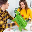 3 x Lemicin Dinosaur Valentines Box Valentines Day Boxes for Kids DIY Valentine Day Card Box with 35 Valentine Cards Valentine's Mailbox for Kids School Classroom Exchange Gift Party Activity Favors