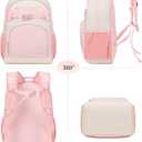 Lightweight Cute Kids Backpack for School Kindergarten Elementary Backpacks for Gilrs ages 6-8-10 (Pink Cream)