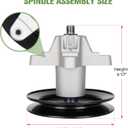 918-04456 918-04461 Spindle Assembly Fit for Cub Cadet/MTD/Troy Bilt/Toro 42 Inch Mower Deck LT1042 LX420 LX425, Replaces 618-04456 618-04461 112-0460 (2 Pack)