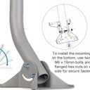 Heavy Duty Universal Adjustable Antenna Mount Pole(OD 1 11/16", Length 17 1/4"), Pole Mounting Bracket for Wall Eave Roof, Compatible with Antenna, Weather Station and WiFi Extender, with U-Bolt Kit