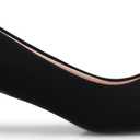 Olivia K Women's Classic Closed Toe Kitten Heel Pumps | Dress, Work, Party Low Heeled 6