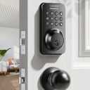 Keyless Entry Door Lock Deadbolt with Handle Set, Door Locks for Front Door, Keypad Door Lock with Handle, Smart Door Knob, Auto Lock, Code Door Lock with Installation Guide, Matte Black (Matte Black)