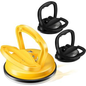 Car Dent Puller 3 Pack Dent Puller Powerful Car Dent Removal Kit Suction Cup Dent Puller for Car Dent Repair Dent Remover Tool for Car Body,Tiles Lifting,Objects Moving,Screen (Yellow+Black)
