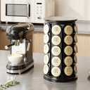 SAVORI Coffee Pod Storage Carousel Holder Organizer Compatible with 40 Keurig K-Cup Pods (Black)