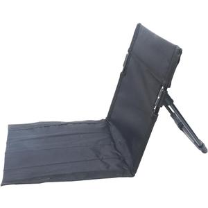 Outdoor Camping Backrest,Lightweight Foldable Chair,Park Leisure backrest,Beach Portable Single Lazy Chair,Aluminum Lazy Comfortable Backrest (Carbon Black), Large