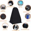 anngrowy Shower Tent Pop-Up Privacy Tent Camping Portable Toilet Tent Outdoor Camp Bathroom Changing Dressing Room Instant Privacy Shelters for Hiking Beach Picnic Fishing Potty, Extra-Tall, UPF 50+,