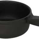 American Metalcraft CIFD Cast Iron Mini Fondue Pot with Handle, Black