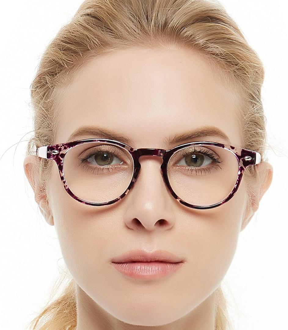 OCCI CHIARI Lightweight Designer Acetate frame Stylish Reading Glasses For Women(Purple,2.25)