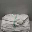 Avalon Towels Terry Bar Mop Towels (Value Pack of 60) Size 16"x19"  Absorbent and Durable, Multipurpose Cleaning Rags, Cotton Cleaning Cloths, Terry Cloth Rags, Reusable Shop Rag (Twin Green Stripe)