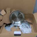 T-fal Stainless Steel Cookware Set, 11 Piece, Induction Cookware, Oven Safe to 500F, Kitchen Cooking Set w/Fry Pans, Pots and Pans, Dutch Oven, Saucepans, Kitchen Essentials, Silver