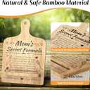 Unique Christmas Gifts for Mom, Funny Kitchen Gift for Women, Wooden Cookbook Stand for Kitchen Counter, Recipe Cook Book Holder for Mothers Birthday Christmas Presents(with Greeting Card)