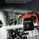 SPTA Pressure Foam Sprayer, 2.25L/76 oz Electric Pressurized Soap Sprayer Car Foam Sprayer, Cordless Pump Sprayer, Car Wash Pressure Washer Foamer with 500ML Shampoo for Detailing