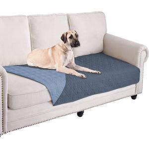 Ameritex Waterproof Dog Bed Cover Pet Blanket for Furniture Bed Couch Sofa Reversible (30x70 Inch (Pack of 1), Navyblue+stoneblue)