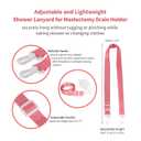 20 x Shower Lanyard for Mastectomy Drain Holder with Hook 2PCS Quick Dry JP Drain Holders for After Breast Surgery Skin Friendly Drain Holder After Tummy Tuck Adjustable Mastectomy Recovery Supplies