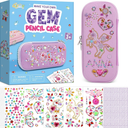 Gem Diamond Stickers Painting Crafts Decorate Your Own DIY Pencil Case for Girls Back to School Fun Creative Arts Crafts for Age 8-12 Birthday Gifts Toys Art Game Activities Age 4-6-8-10(Purple)