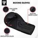 RDX Boxing Gloves Sparring Muay Thai Pro Training, Maya Hide Leather, Kickboxing Heavy Punching Bag Focus Mitts Pads Double End Ball Workout, MMA Fitness Gym Bagwork, Ventilated Palm, Men