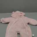 Newborn Baby Bear Outfit Suit Girls Boys Fleece Jumpsuit Romper Hooded Coat Winter Clothes Outwear Snowsuit, 3-6 months