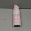 Gingham Pattern Insulated Stainless Steel Water Bottle with Straw, Push-Button Lid, 32 Ounce, Gifts for Women Girls Friends Teens Birthday Christmas (Pink)