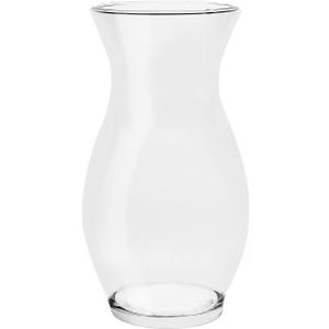 DARENYI Clear Flower Vase, 4.5" Dia 9" H Crystal Transparent Glass Vase Modern Decorative Vase for Flowers, Glass Flower Posy Holder for Home Office Centerpiece Decor