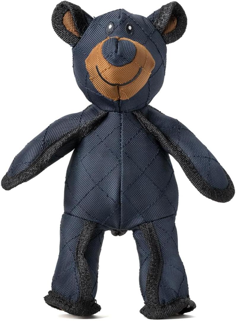 Mighty Bear Tough Plush Dog Toy Durable Squeaky Toy for Small Medium and Large Dogs Heavy Duty Stuffed Animal for Aggressive Chewers Keeps Dogs Busy and Entertained (Navy)