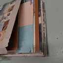 50PCS Boho Aesthetic Pictures Wall Collage Kit, Peach Teal Photo Collection Collage Dorm Decor for Girl Teens and Women, Orange Boho Wall Prints Kit, Small Posters for Room Bedroom Aesthetic