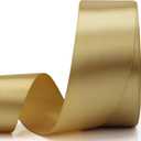 3 x 1-1/2 inch Champagne Gold Ribbon for Gift Wrapping 50 Yards Perfect Wedding Party Wreath Sewing DIY Hair Accessories Decoration Floral Hair Balloons Other Projects