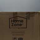 Home Zone Living 8 Gallon Slim Kitchen Trash Can with Dual Compartments for Recycling and Open Top for Commercial Use, Stainless Steel, Silver, 30 Liters Total