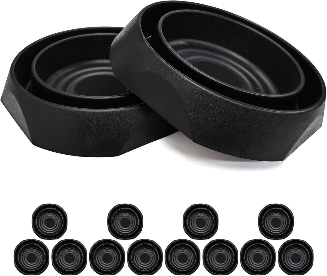 Bed Bug Interceptors Trap Detector | Bedbug Traps for Bed Legs with Anti Skid Pads (Black -12 Pcs)