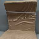 HOMBYS Foam Recliner Chair Cushions for Elderly, 4" Thick Chair Pads with Back Support for Office, Non-Slip Medium Firm Seat Cushion with Lumbar Pillow (Light Khaki, 21.5" Backrest)