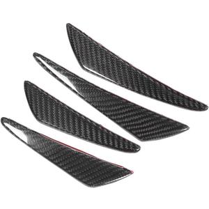 Bumper Canards, 4Pcs/Set Universal Carbon Fiber Bumper Lip Spoilers
