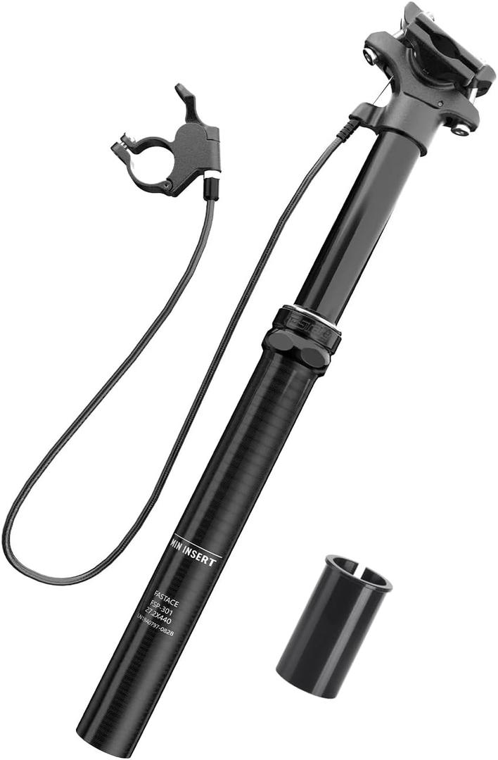 Bibike Dropper Post 27.2/30.4/30.9/31.6mm x 440mm Length 125mm Travel Remote External Cable
