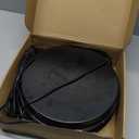 Chicken Water Heater for Winter, 110W Heated Poultry Waterer Base with Thermostat, 11 Inch Poultry Winter Deicer Heated Base with 9.8ft Power Cord, 2PCS (Black)