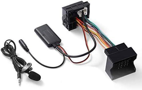 weevoo Bluetooth 5.0 Auxiliary Cable Adapter with Microphone Kit for BMW E64 E60 E66 E80 E81 E82 E90 MA2266