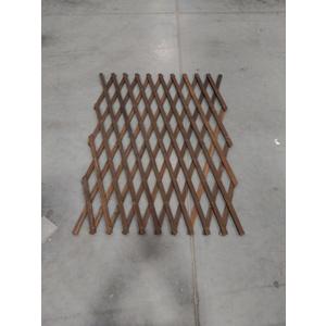 ShopLaLa Garden Fence (4 Pack, Total 24ft (L)) Wooden Lattice Panels for Outside Flower Edging for Yard Lawn Landscape Porch Patio Outdoor Decor, Expandable Wood Plant Trellis Fences and Gate for Dogs