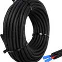 Sasylvia 1 Inch x 20 ft Split Wire Loom Tubing Protector Plastic Electric Wire Covers Flexible Conduit Hose Protector Automotive Cable Insulation Sleeves