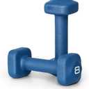 Tone Fitness Neoprene Dumbbell Weight Pairs with Anti-Roll Square Head | Multiple Options  8 lb - Pair