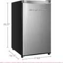Frigidaire EFR323 3.2 cu ft Compact Fridge, Mini Refrigerator, Stainless Steel, Platinum Series