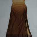 PRETTYGARDEN Women's Summer Wedding Guest Dress Strapless Tube Top Maxi Bodycon Long Floral Mesh Beach Vacation Party Dresses