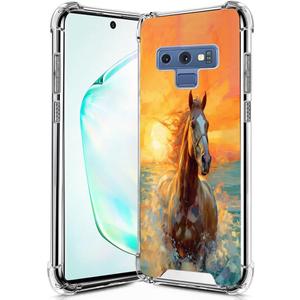 ZHONGWEI Clear Phone Case Compatible with Samsung Galaxy Note 9 with Horse-aa34 - Sleek Protection with Style and Durability for Any Smartphone Model.