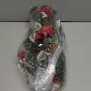 Small Christmas Wreath - 4 Pcs Mini Wreaths for Kitchen Window Decor Small Farmhouse Wreaths Garland for Indoor Home Cabinet Decorations