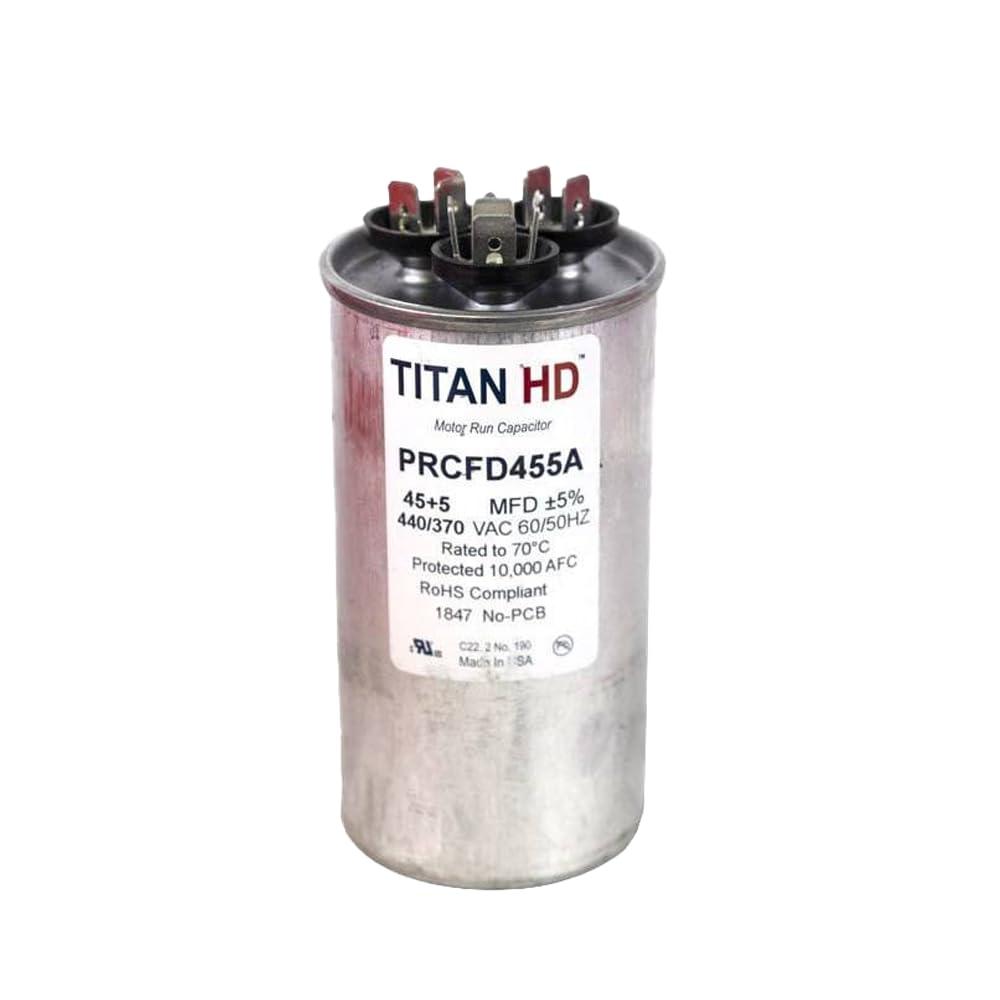 Titan HD 45+5MFD, 440/370V, Round Capacitor