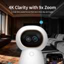 Aqara 4K UHD Dual-Lens Matter Camera Hub G350, Indoor Security Camera 9X Zoom, 360 Pan & Tilt, AI Auto-Tracking, Face/Gesture Recognition, Works with Apple HomeKit, Alexa, Google Home, SmartThings