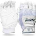Franklin Sports MLB Baseball Batting Gloves - Shok-Sorb X Batting Gloves for Baseball + Softball - Adult Padded Non-Sting Batting Glove Pairs, Size: Adult X-Large