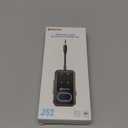 SONRU Bluetooth 5.3 Transmitter Adapter for Airplane 2-in-1 Wireless Bluetooth Audio Transmitter Receiver for 3.5mm Aux Jacks on Flight/TV/Gym Equipment, for up to 2 Wireless Headphones, Cell Phones (Black)