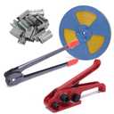 All-in-One Banding Strapping Kit with Poly Strapping Tensioner, 3200" PP Band, 100 Metal Seals, and Sealer Tools